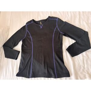 SHE OUTDOOR‎ black long sleeve women's fleece shirt polyester BASS PRO SHOPS